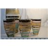 Image 2 : Glass Drink Pitcher + 5 Glasses -Stripe Pattern