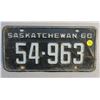 Image 1 : Vintage Saskatchewan 1960 Licence Plate