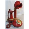 Image 1 : Vintage Red Rotary Telephone