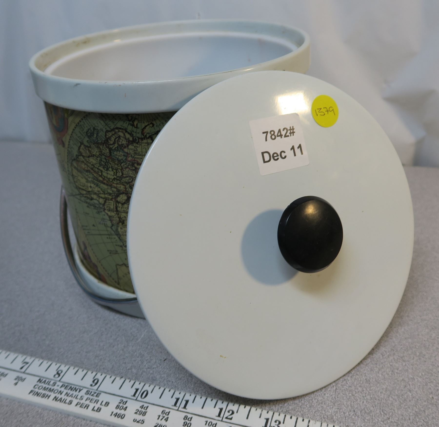 Vintage Ice Bucket Globe Pattern Schmalz Auctions