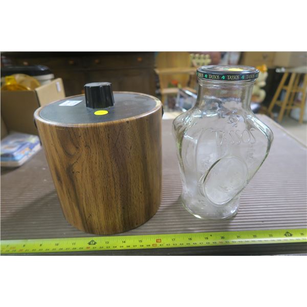 Ice Bucket & Tassos Jar