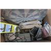 Image 3 : Box of Misc. Items Including Dart Board, & Clay Target Thrower