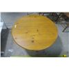 Image 1 : Round All Wood Table - Coffee Table Height