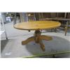 Image 2 : Round All Wood Table - Coffee Table Height