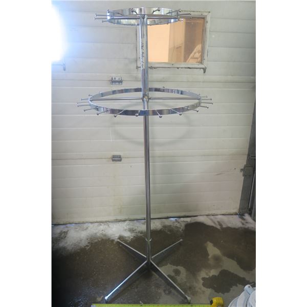 Chrome Adjustable Clothing Display Rack - Great for Store Display or Home Use, Very sturdy