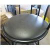 Image 3 : 2 x Barstools (Black) - seat 29"High