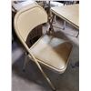 Image 2 : small folding metal table & 2 folding metal chairs