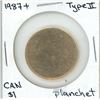 Image 1 : 1987+ Canadian $1.00 blank planchet Type 2 Mint Error Coin