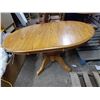 Image 1 : oak dining table w/ leaf