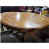 Image 6 : oak dining table w/ leaf