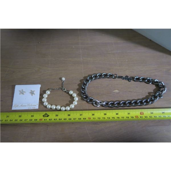 Bracelet Necklace and Earings