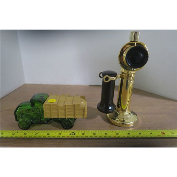 Avon Truck and Phone Cologne Bottles