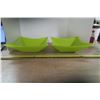Image 2 : 2 Green Glass Bowls