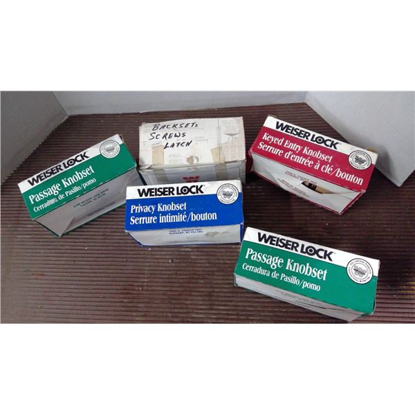 5 Boxes of Door Knobs