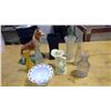 Image 1 : Assortment of Vases, dog statue,candle holder,bowl