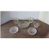 Image 1 : Glass/Crystal 3 bowls and 3 cups