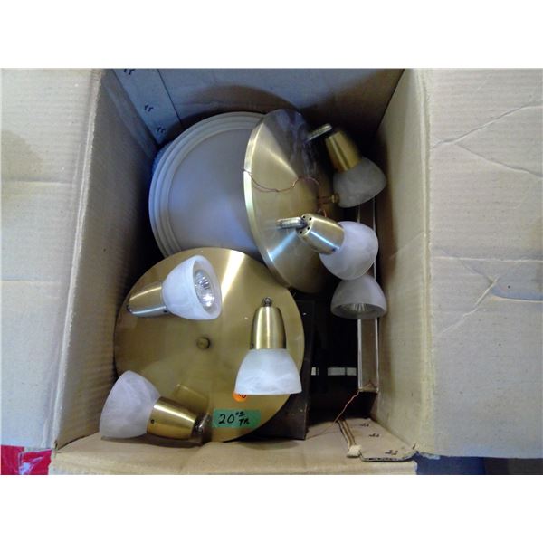 Box of light fixtures
