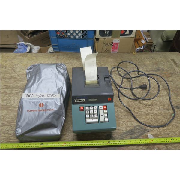 Vintage Olympia Adding Machine