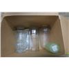 Image 2 : Box of Misc. Items, Including Tea Pot, Vases, Glasses and Garbage Can