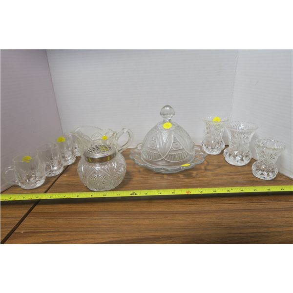 Various Glass Serving Pieces