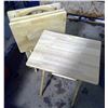 Image 1 : Set of 4 Wooden TV Trays w/ Stand