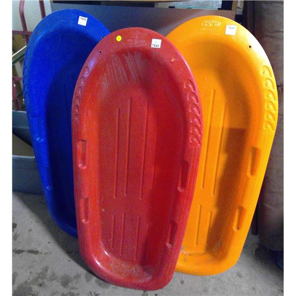 3x Children's Sleds