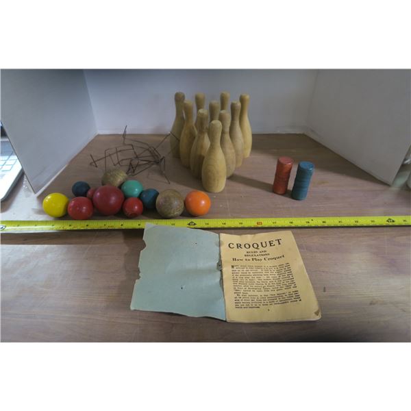 Miniature Croquet Set