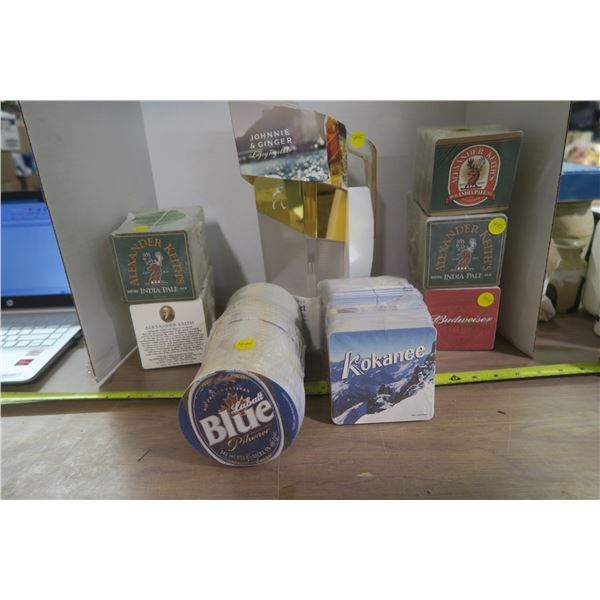 Johnny Walker Red Pitcher and Huge Collection of Beer Coasters