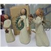 Image 2 : 3 Willow Tree Angel Christmas Ornaments