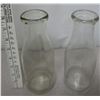 Image 3 : 6 x Glass Milk Bottles