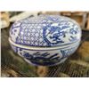 Image 7 : Blue + White Porcelain Incense Bowl
