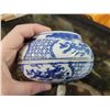 Image 9 : Blue + White Porcelain Incense Bowl
