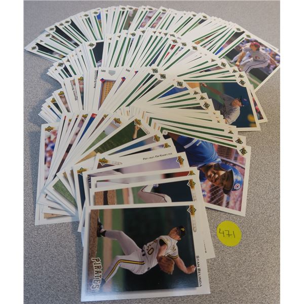 Large Lot of 1991 Upper Deck Baseball Cards