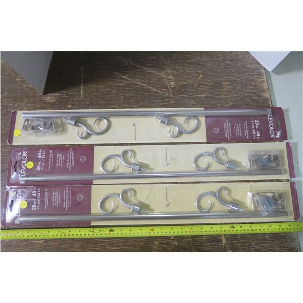 3 28-48" Decorative Pole Sets