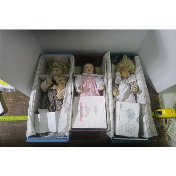 3 Porcelaine Dolls