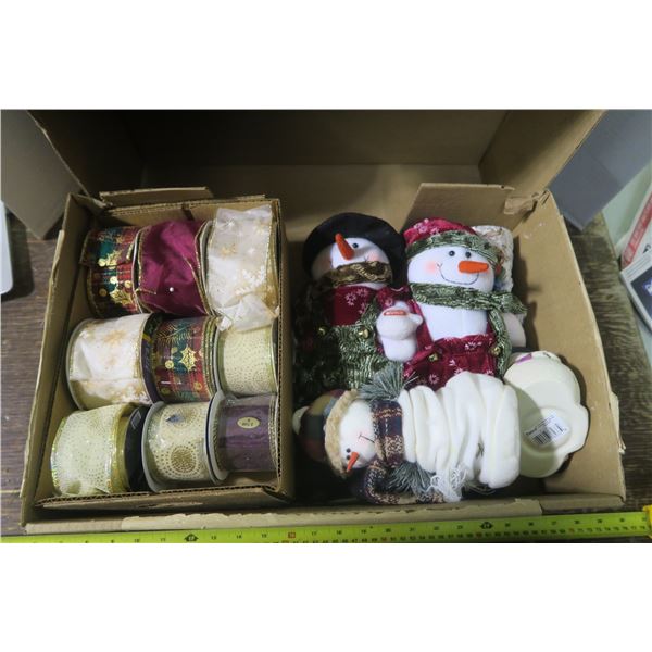 Box of Misc. Christmas Decorations