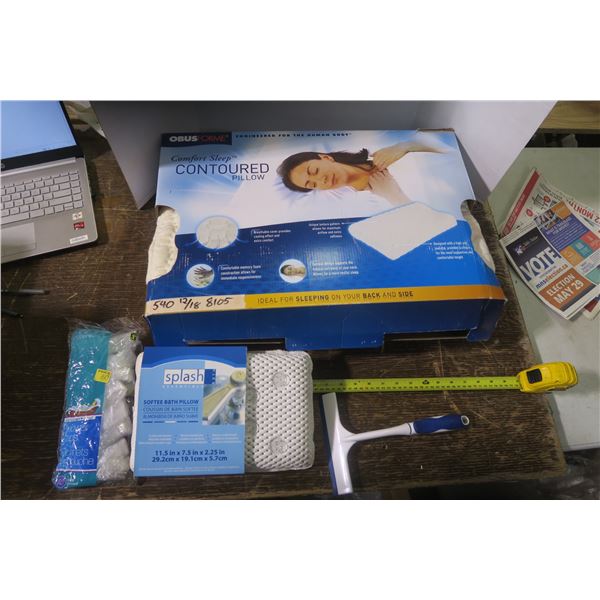 Contoured Pillow, Bath Pillow, Etc.