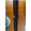 Image 5 : Cherry Finish Glass Doors W/ Glass Knob 23 3/4 X 79  & 24 3/4 X 79