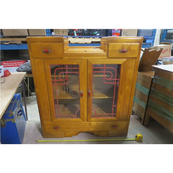 China Cabinet w/ Glass Doors 43 x 16 x 47