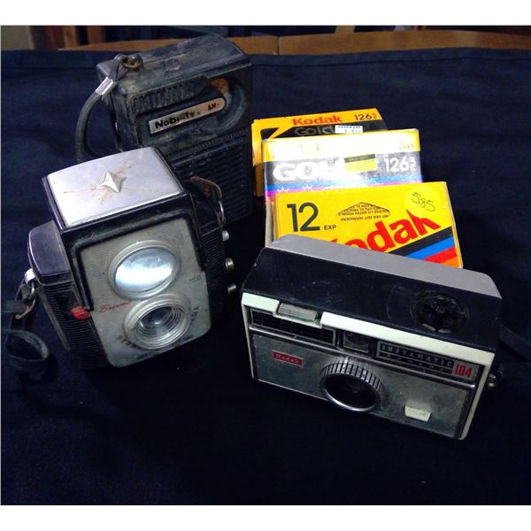 Vintage Cameras, Radio, Kodak Film