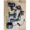 Image 2 : Lot of drills, parts, chargers & batteries - untested