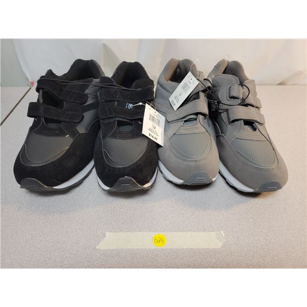 2 brand new pairs of men's shoes size 12