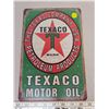 Image 1 : 8" X 11" tin sign Texaco Motor Oil