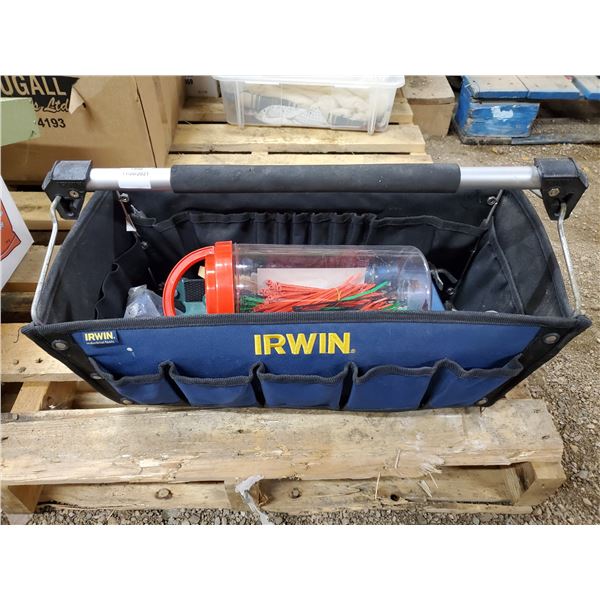 IRWIN TOOL BAG W/ ASST TOOLS