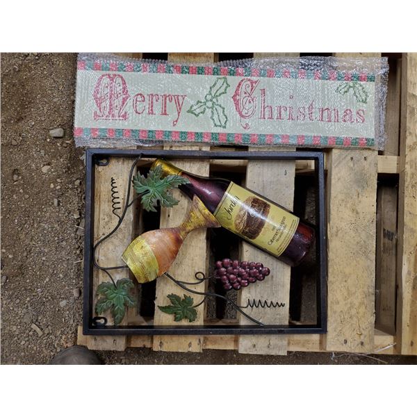 2 WALL HANGINGS - 1 CHRISTMAS