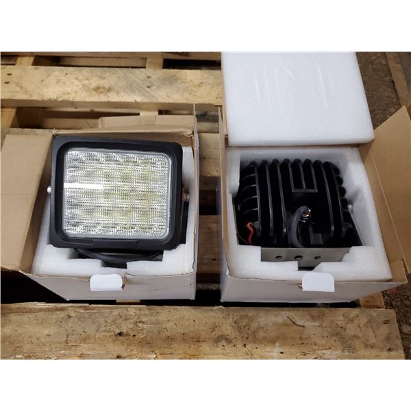 2 100 WATT FLOOD BEAM LIGHTS