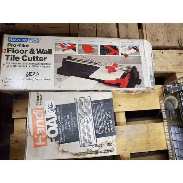 FLOOR & WALL TILE CUTER + HANDI FOAM 2 PART QUICK CURE