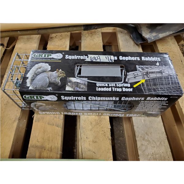 SPRING LOADED SMALL ANIMAL TRAP
