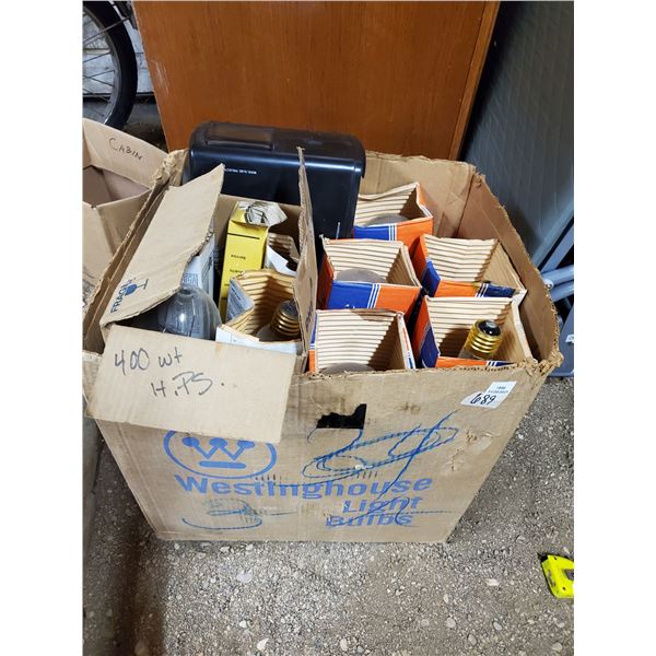 BOX OF BULBS - MOST N.O.S. 1000 WATT