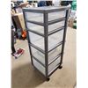 Image 2 : 5 DRAWER WHEELED STORAGE CART